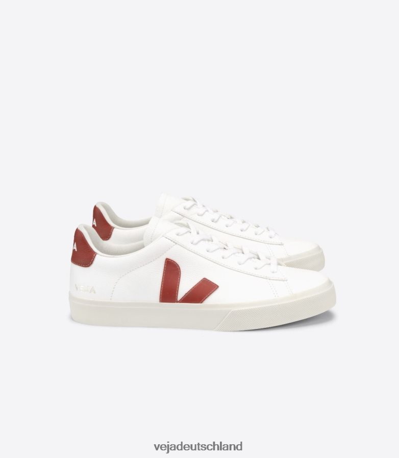 Veja Campo chromfreies Leder, weißes Rouille TV48N2227