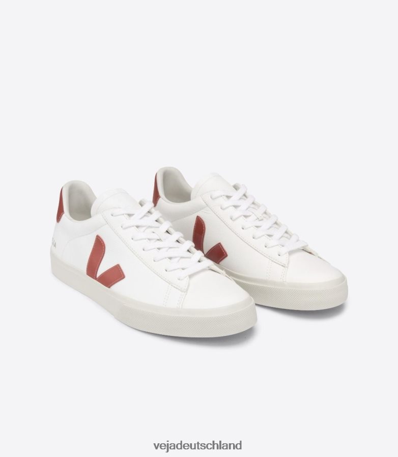 Veja Campo chromfreies Leder, weißes Rouille TV48N2227