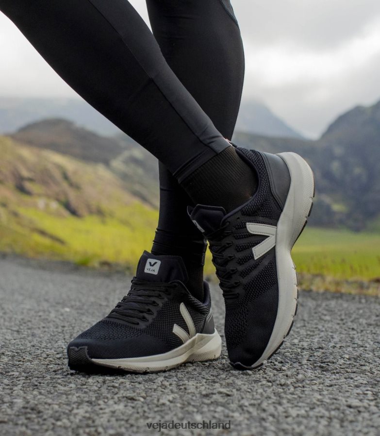 Veja Marlin V-Strick, Schwarz, Oxford-Grau TV48N2278