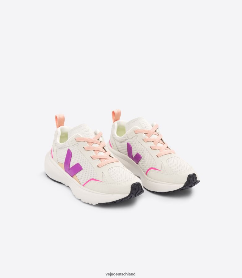 Veja Kanarische elastische Schnürsenkel, Alveomesh, natürlicher Lotus TV48N2379