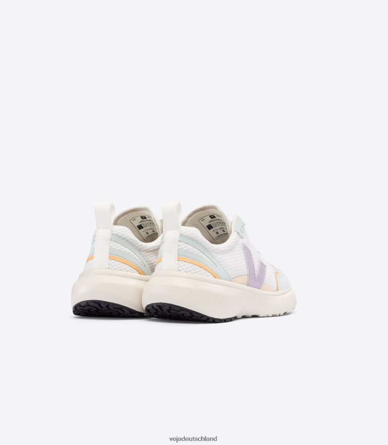 Veja Kanarische elastische Schnürsenkel, Alveomesh, weißer Parmesan TV48N2386