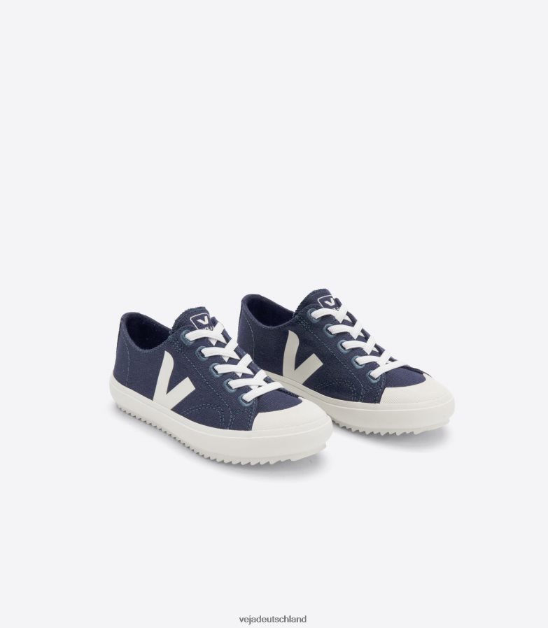 Veja Flip elastische Schnürsenkel Canvas Marine Pierre TV48N2392