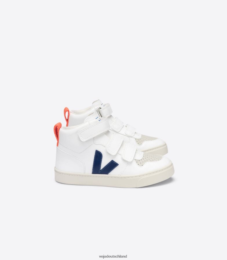 Veja V-10 Mid Cwl Weiß Kobalt Orange Fluo TV48N2346