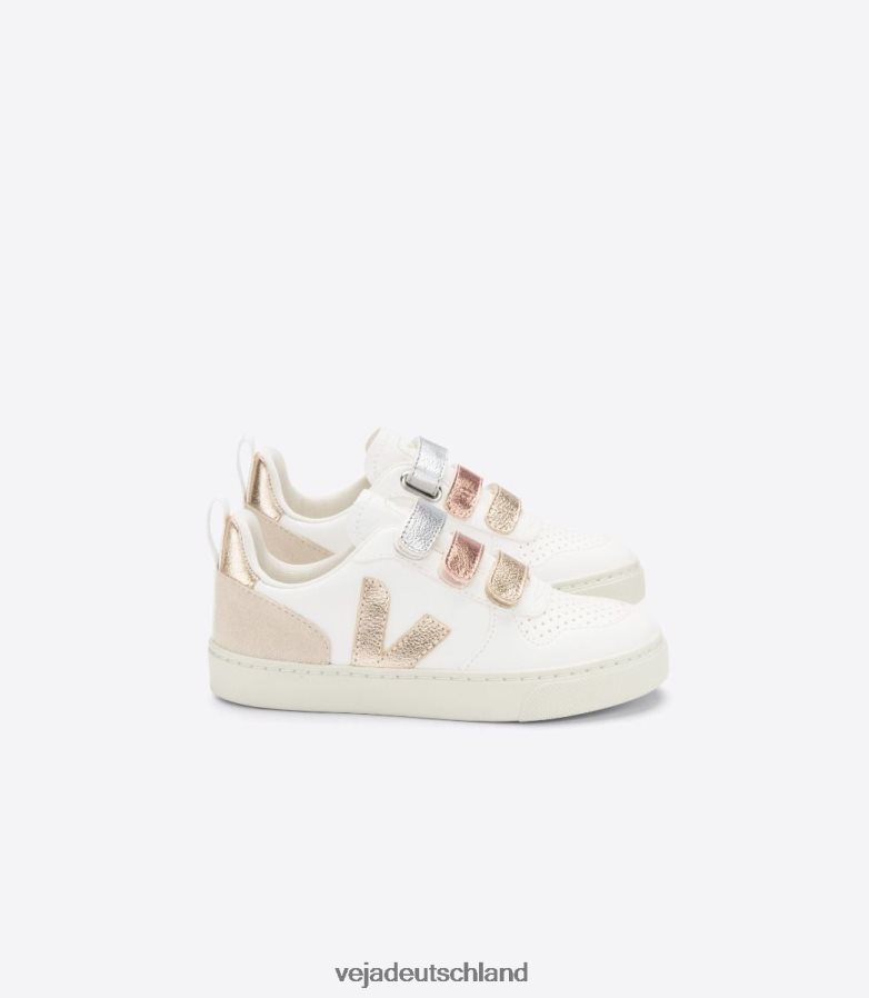 Veja V-10 Chromfreies Leder Multicoweiß glänzend TV48N2355