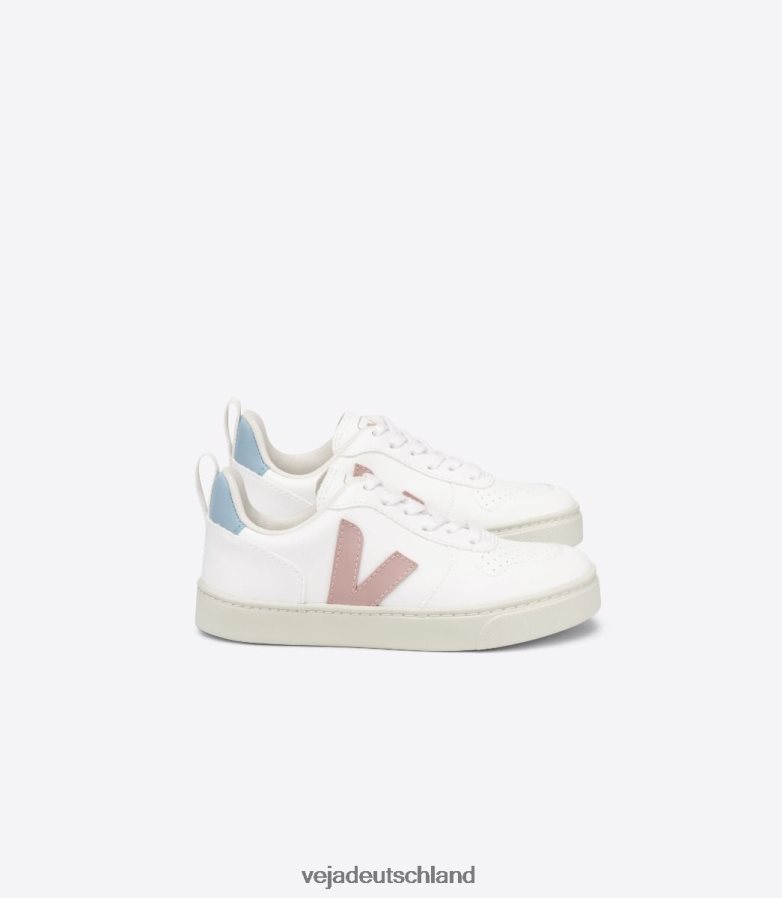 Veja V-10 Schnürsenkel CWL Weiß Babe Blau TV48N2370