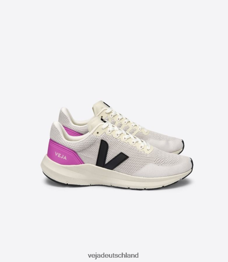 Veja Marlin V-Strick Kreideschwarz Ultraviolett TV48N2211