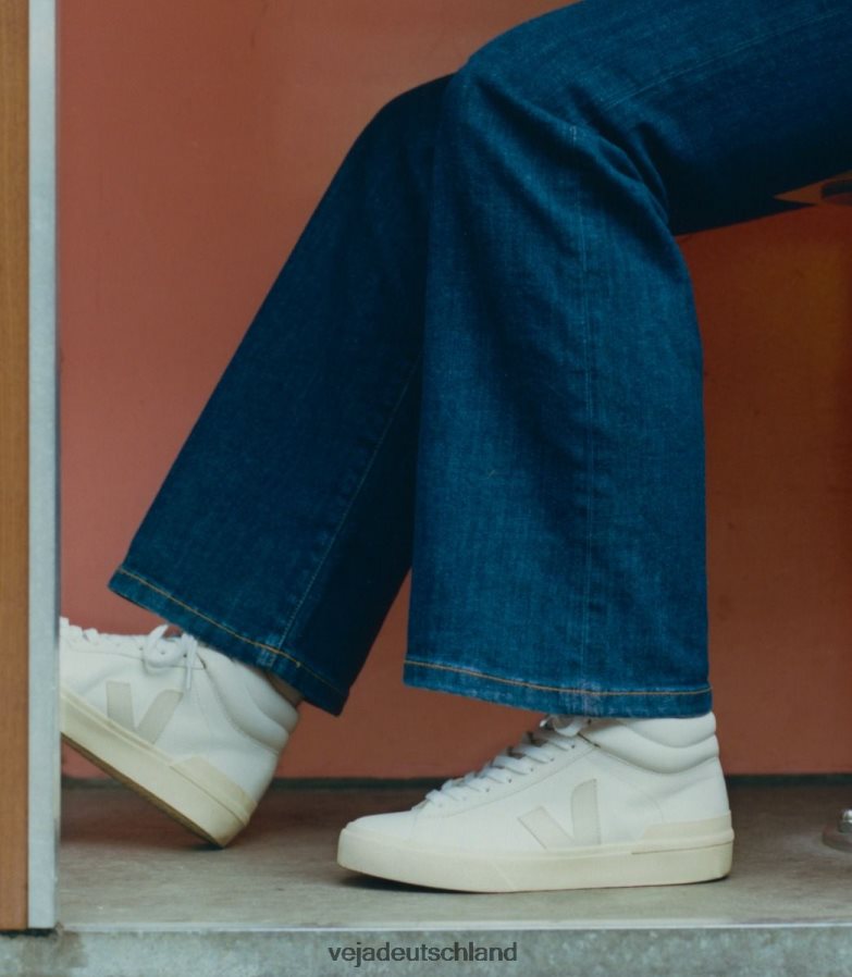 Veja Minotaurus chromfreies Leder, weiße Pierre-Butter TV48N275