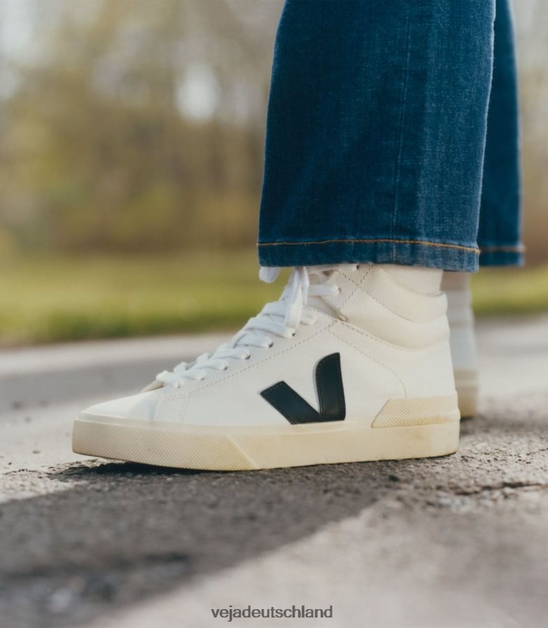 Veja Minotaurus chromfreies Leder weiß schwarz Butter TV48N270