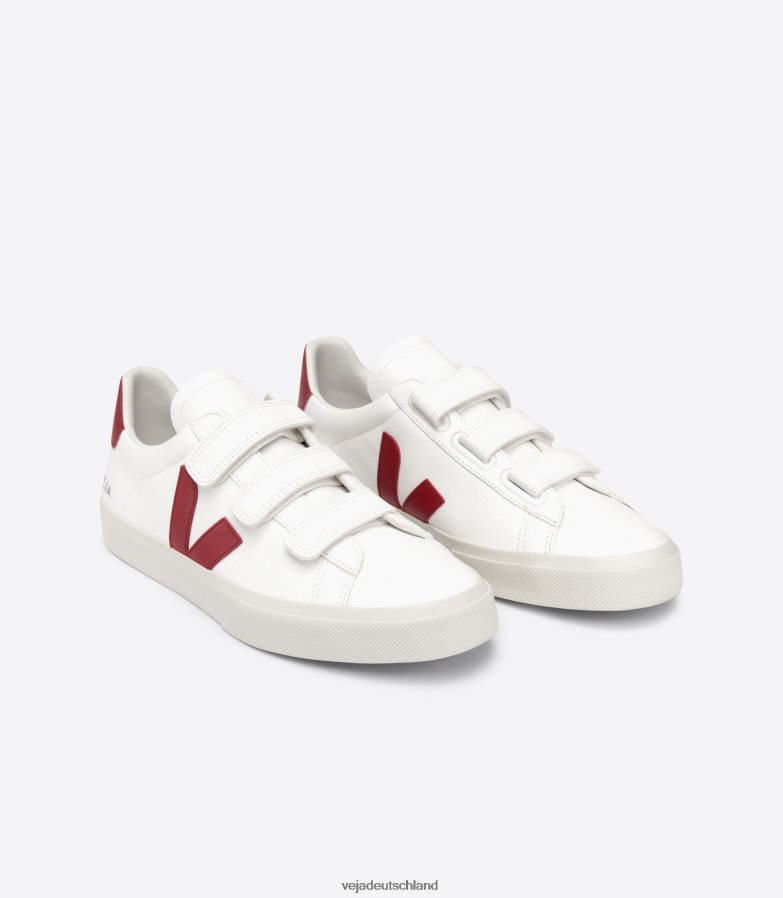 Veja Recife chromfreies Leder weiß Marsala TV48N2115