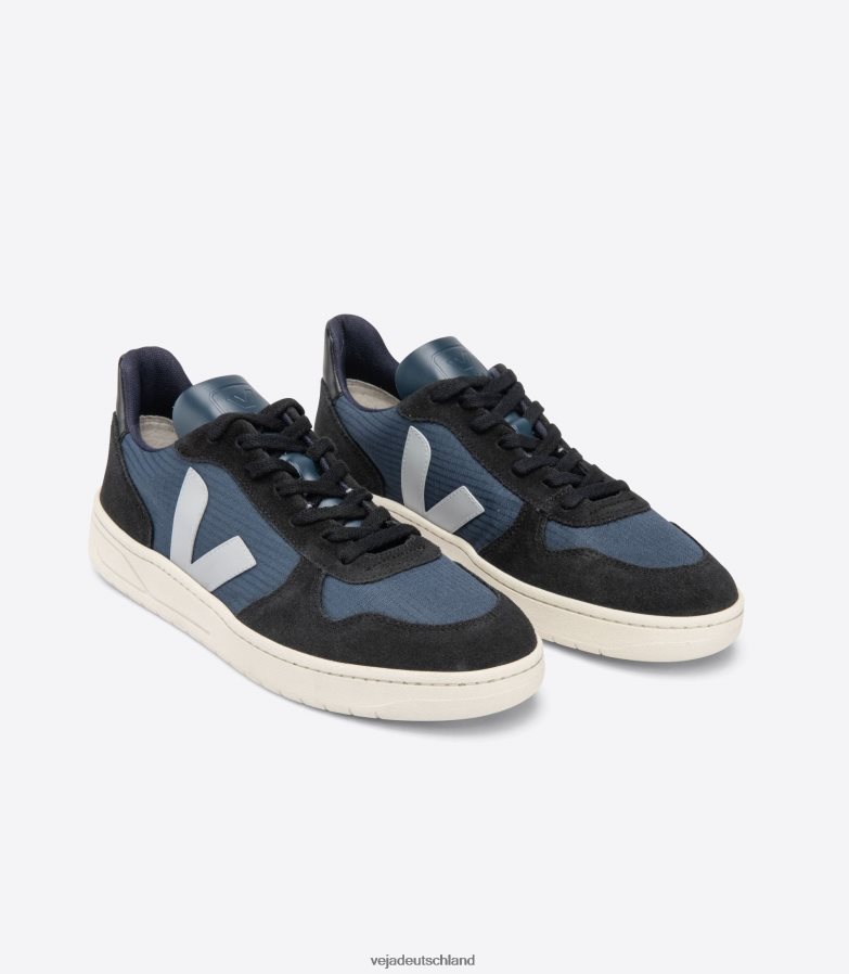 Veja V-10 Ripstop Nautico Oxford Grau Schwarz TV48N262